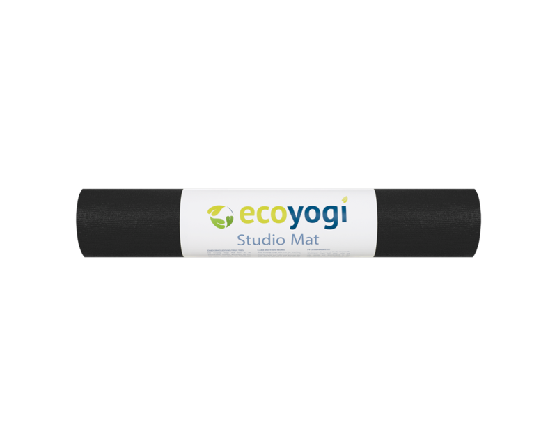 Zwarte yogamat Ecoyogi