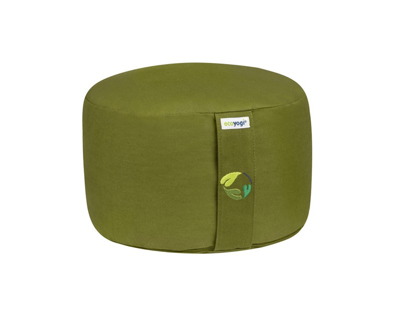 Oh Mitt wanhoop Ecoyogi meditatiekussen Olijf groen hoog (eco) - 18-20 cm