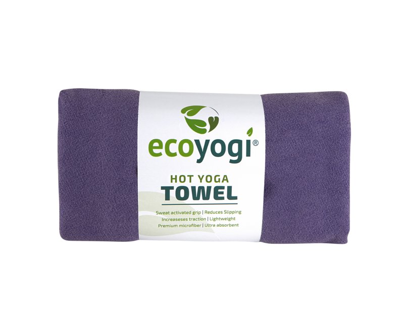 levend bekken Anesthesie Ecoyogi Hot Towel - Yoga handdoek Paars