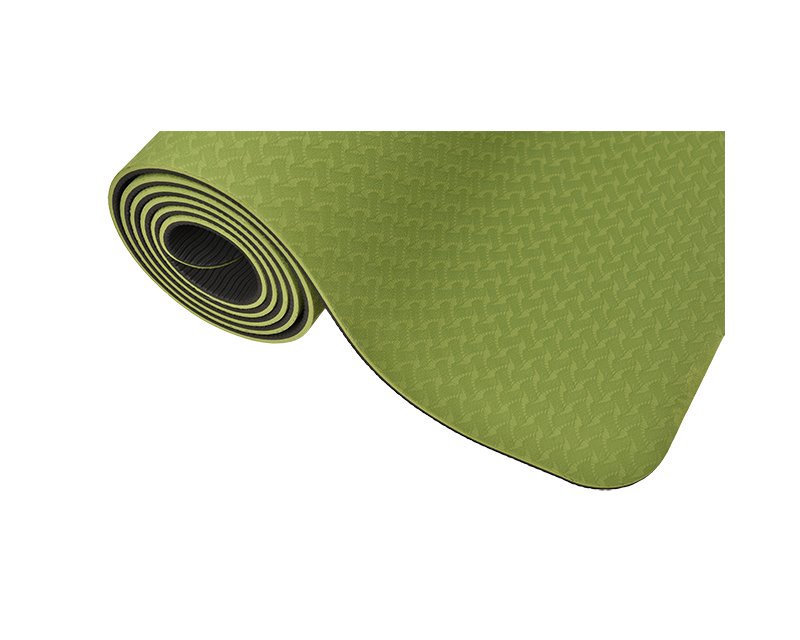 Ecoyogi TPE groen zwart yoga mat