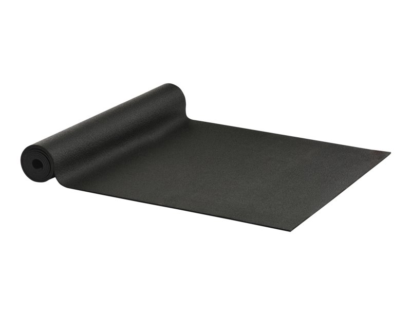 Yoga mat zwart - extra lang