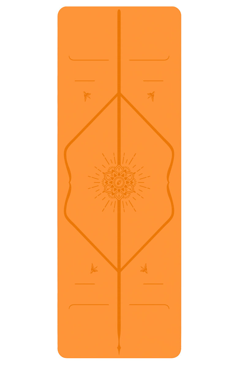 Liforme Happiness Yoga Mat Oranje