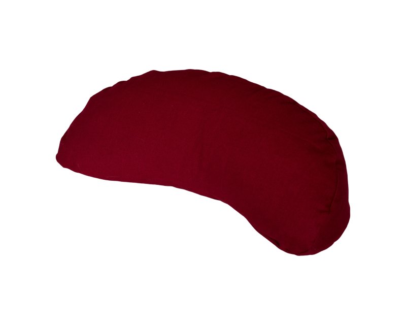 Rood meditatiekussen halve maan