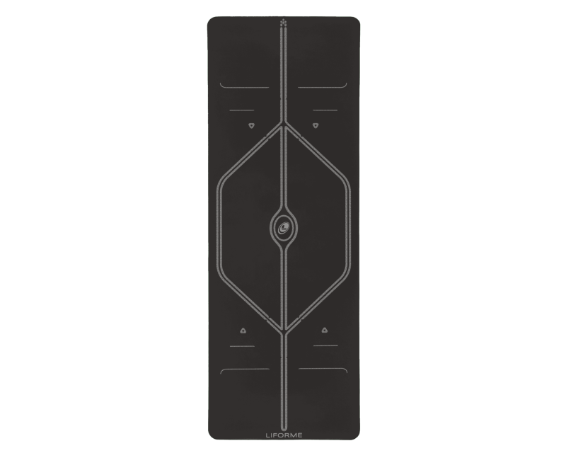 Liforme_Black_XL_Yoga_Mat_Birdseyeview