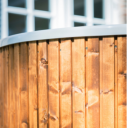 Ecoyogi ijsbad detail vurenhout