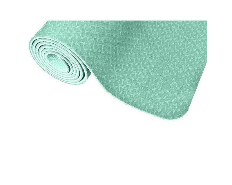 TPE yogamat 4 mm lichtgroen