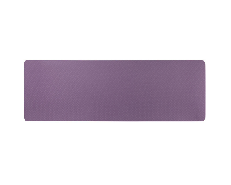 Yogamat TPE 2.0 paars uitgerold
