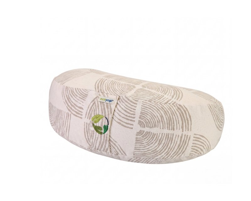 Titel: Afbeelding: Ecoyogi Meditatiekussen halve maan zen ripples Titel: Afbeelding: Ecoyogi Meditatiekussen halve maan zen ripples